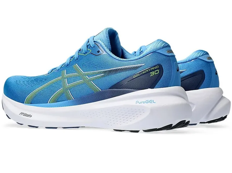 Asics Men's GEL-Kayano 30 Running Shoes Waterscape/Electric Lime-4